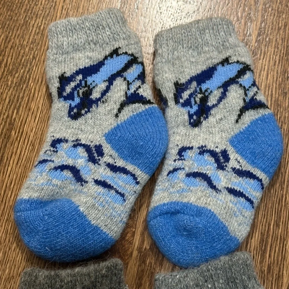 Youth Wool Knit Animal Print Youth Socks Bundle Cozy Holiday Gift